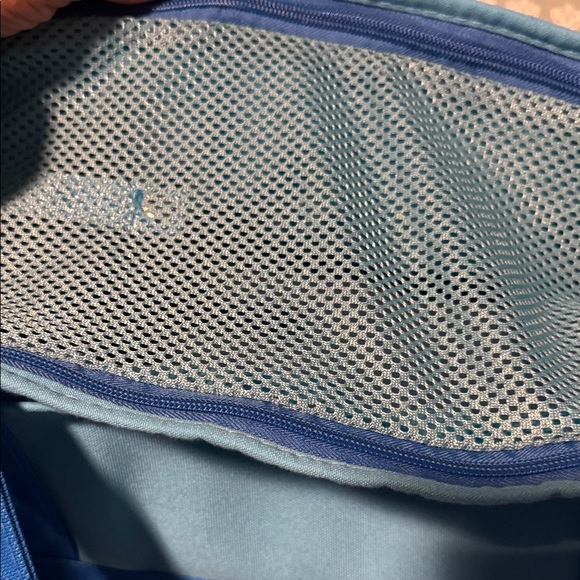 United Colors of Benetton Blue and White Patterned small dog Bag - Picture 4 of 17